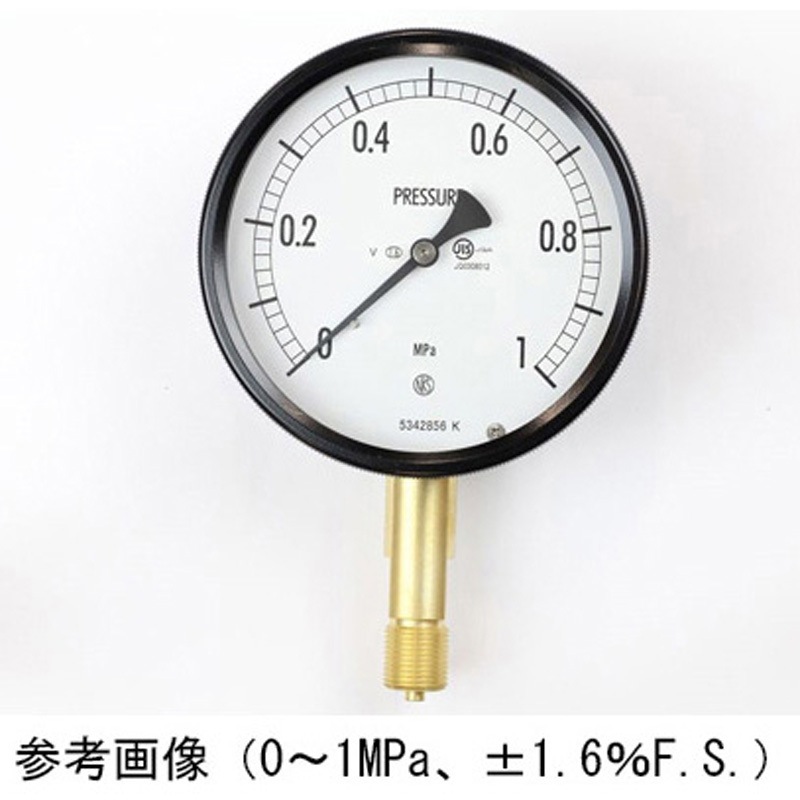 BE10-131 密閉型圧力計(100Φ)立形A枠 耐振用 BE10-131シリーズ 1個 長野計器 【通販モノタロウ】