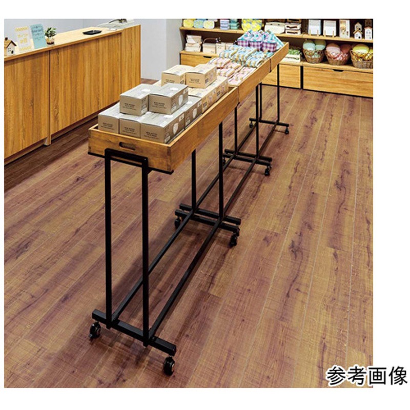 61-797-43-2 木製トレー付きワゴン ブラック 61-797-43シリーズ 1セット アズワン 【通販モノタロウ】