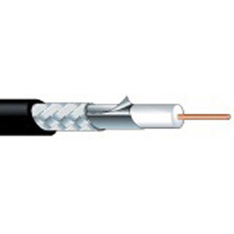 L-2.5CHD 100m 黒 75Ω同軸ケーブル(UL対応 カナレ電気 外径4.2mm 1巻