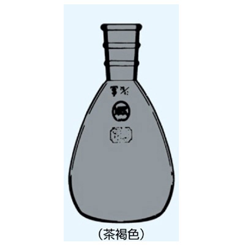 019-24180T 前田フラスコ(平底)茶 019シリーズ 1個 日本理化学器械(NRK) 【通販モノタロウ】