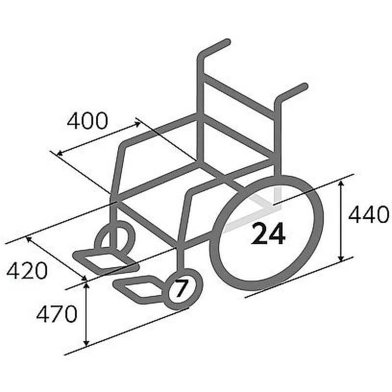 ATY-1 車椅子 松永製作所 (車椅子) 自走式 スタンダード ATY-1