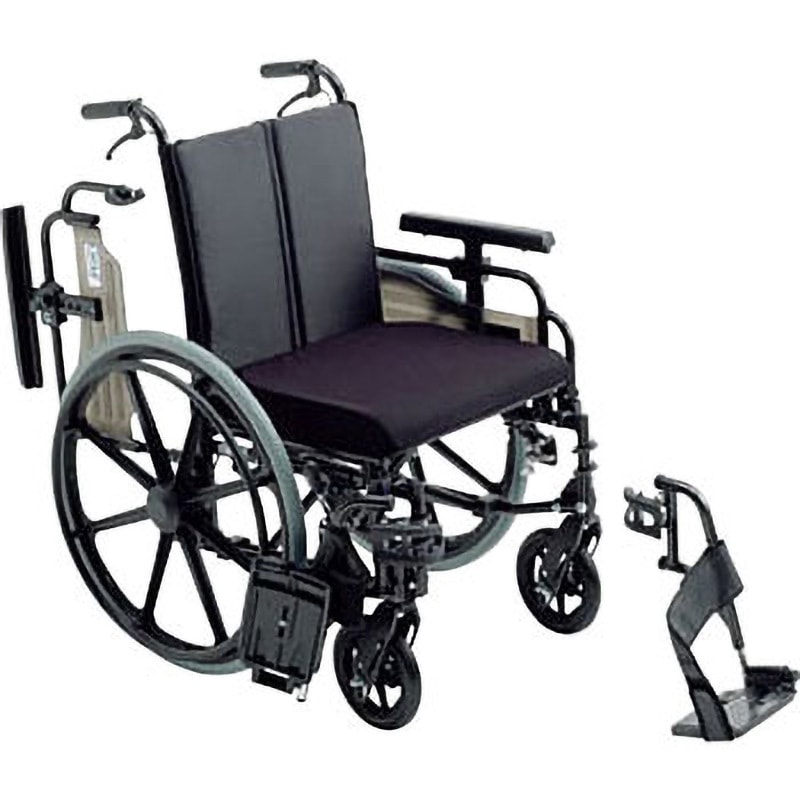 KJP-4 ビッグサイズ車いす(自走・アルミ) 1台 ミキ 【通販モノタロウ】