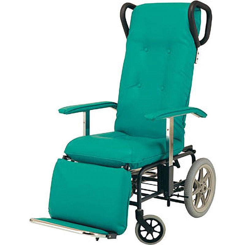 NO.228 車いすフルリクライニングカームF 睦三 介助 ライトグリーン色