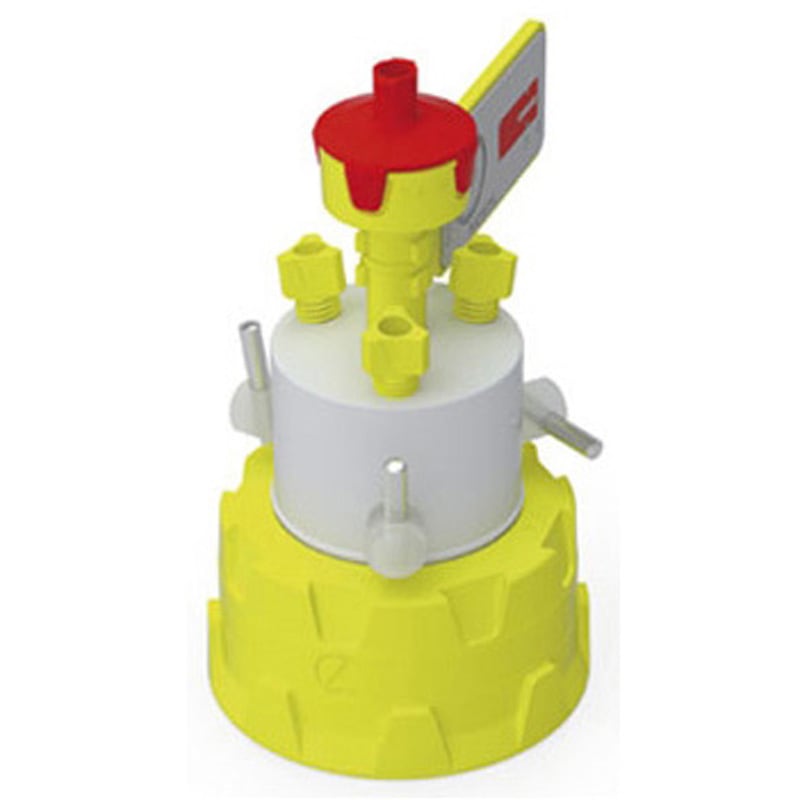 UNFポート付きGL45ボトルキャップ ストップコック付き 1個 BOHLENDER 【通販モノタロウ】