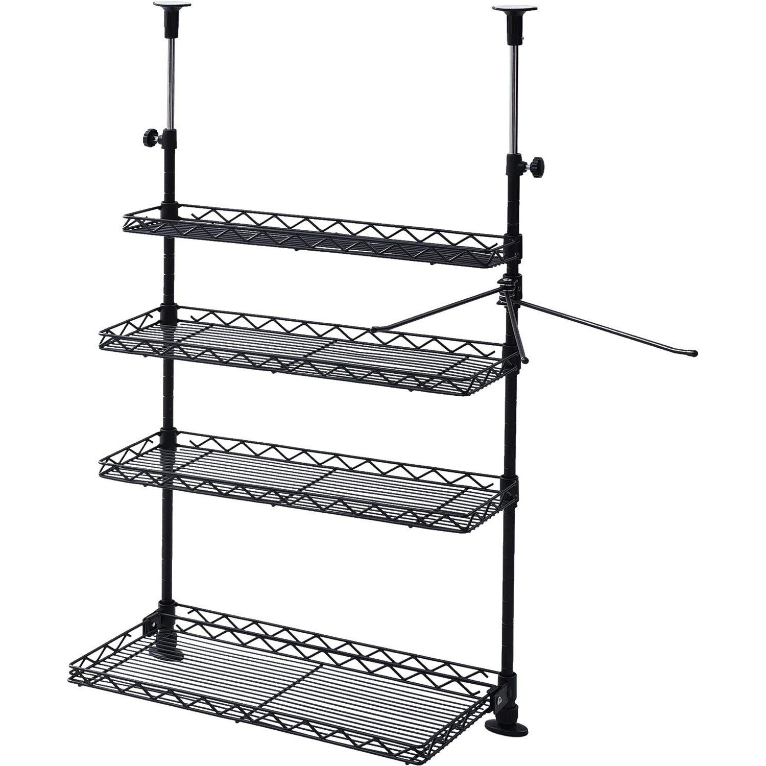 TKRO-454(BK) シンク上 突っ張りキッチンラック YAMAZEN(山善