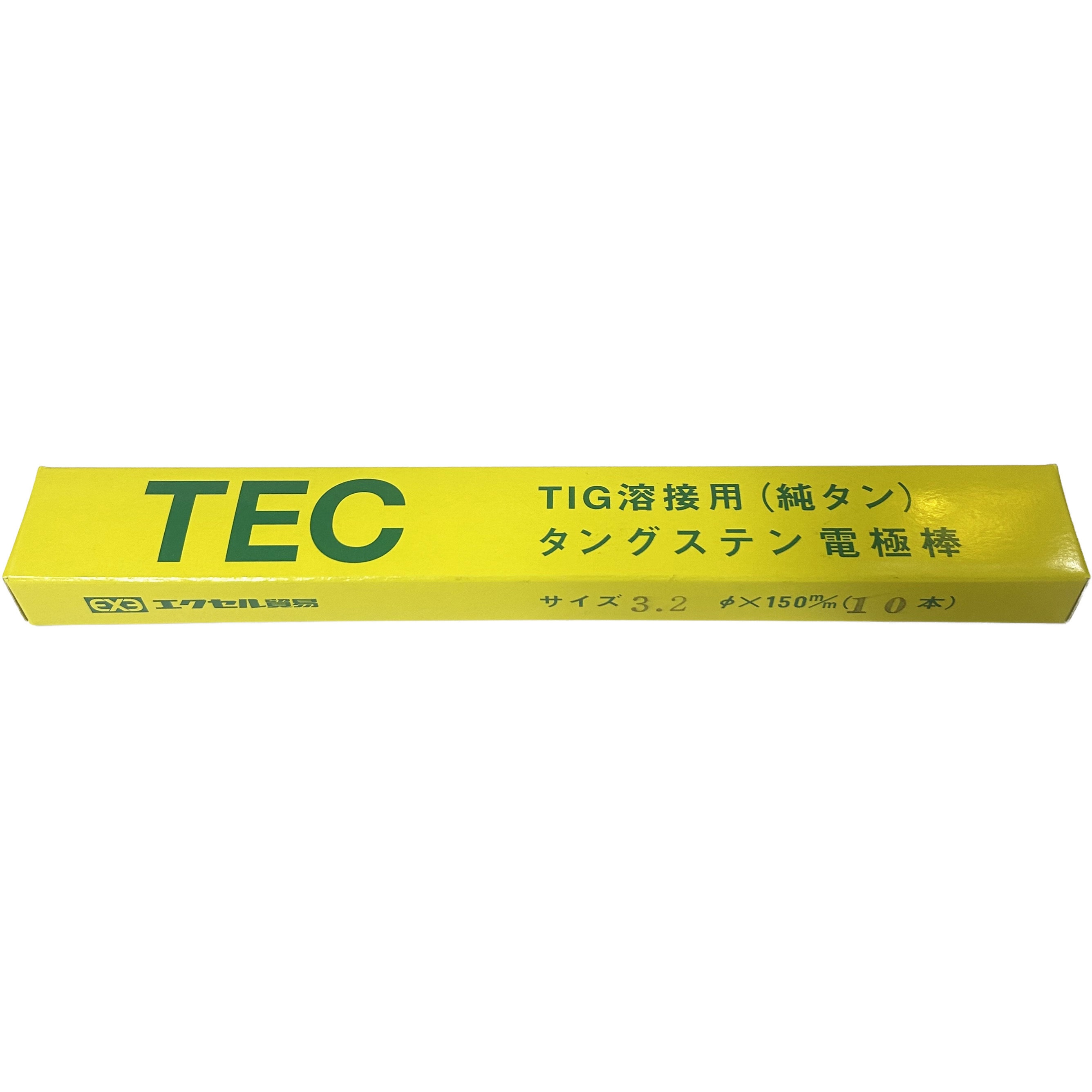 3.2×150 TEC純タン エクセル貿易 棒径3.2mm棒長150mm 1箱(10本) 【通販 