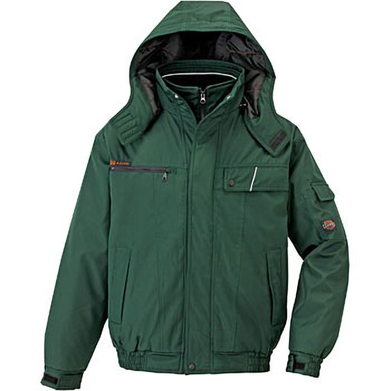 AZ-8561 AZ-8561 本格防風防寒ブルゾン アイトス 生地240Tマイクロボンディング グリーン色 4L着丈78cm 7,474円