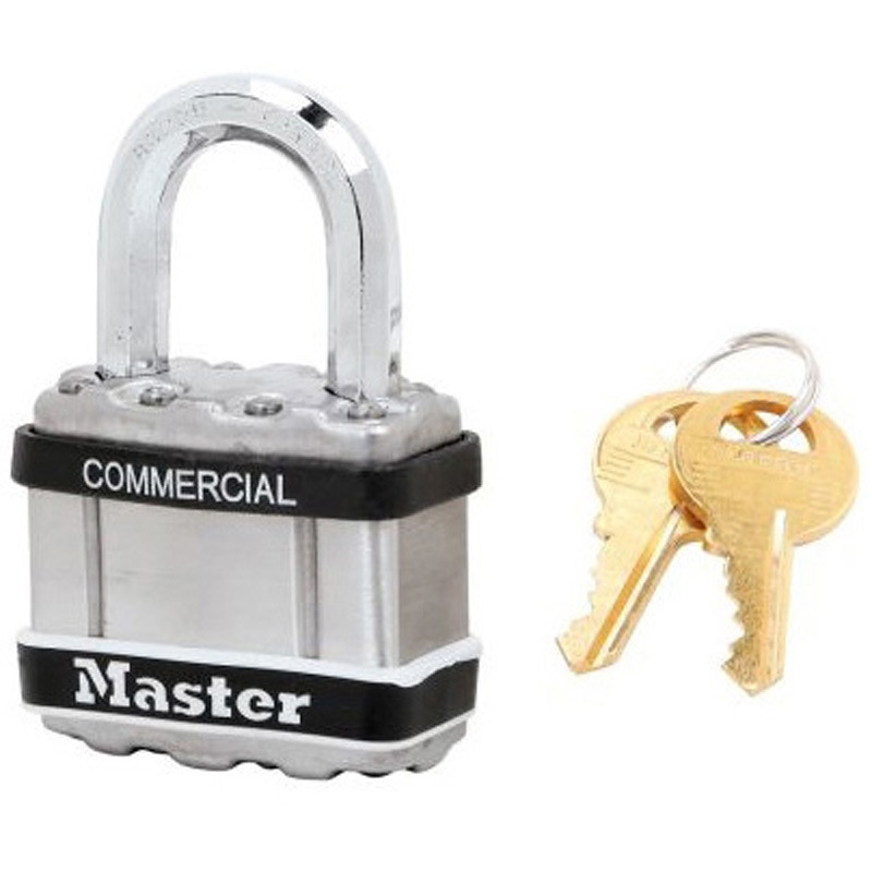 M1STS 44mm - Octagonal shackle diam. 8mm - 4 1箱 6個入 MASTER LOCK 1箱(6個) M1STS