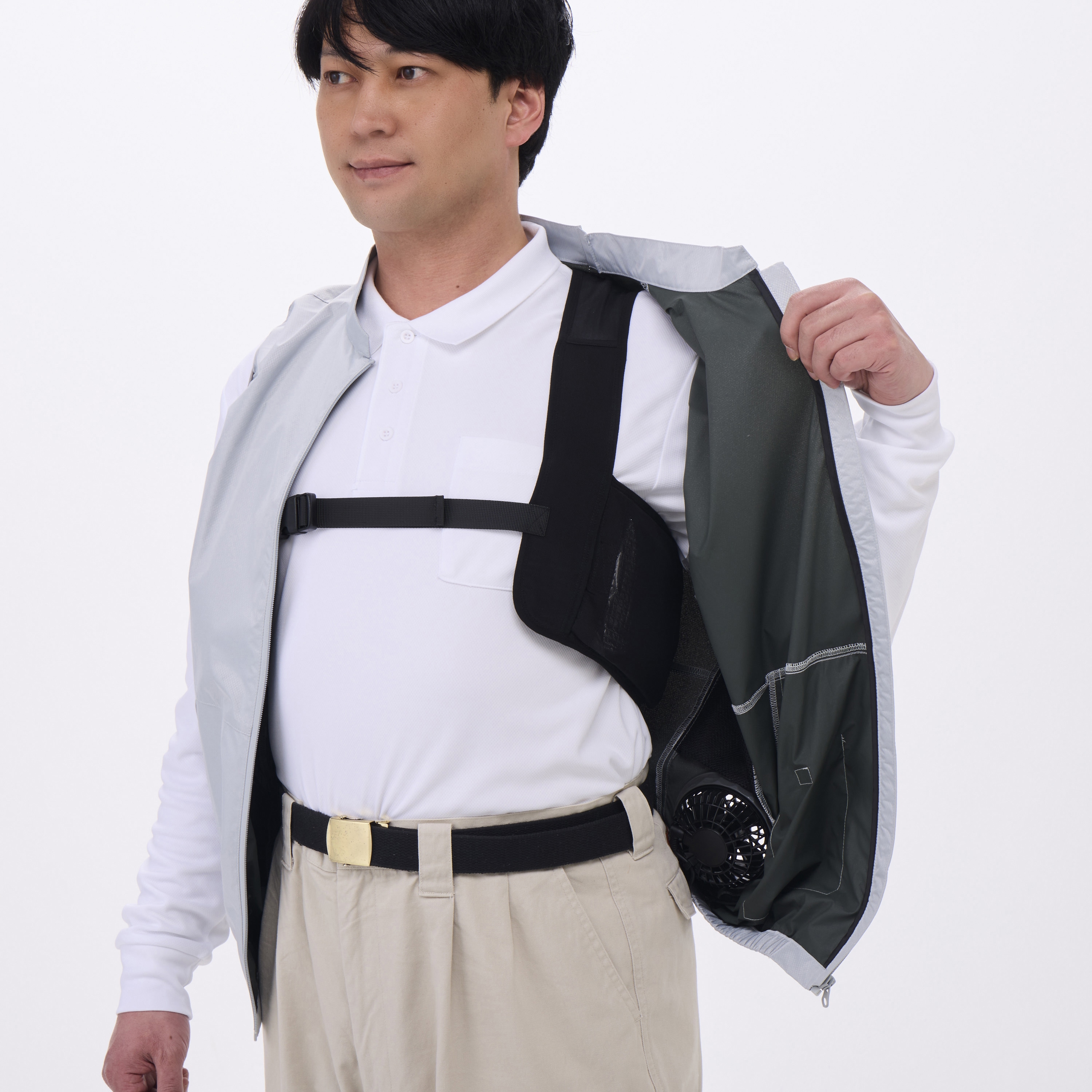 冷却ベスト モノタロウ ブラック色 フリーサイズ 【通販モノタロウ】