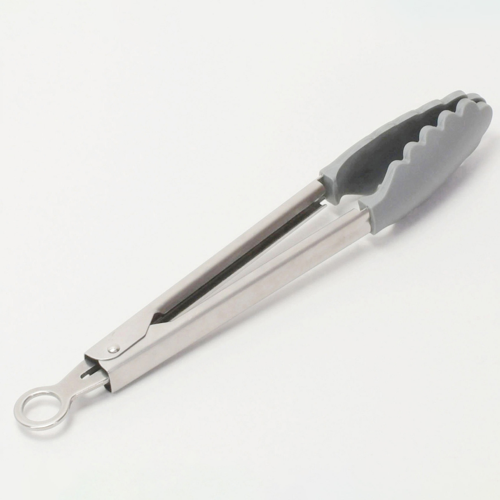 CC-1670 Simple Use シリコーンクッキングトング パール金属 グレー色