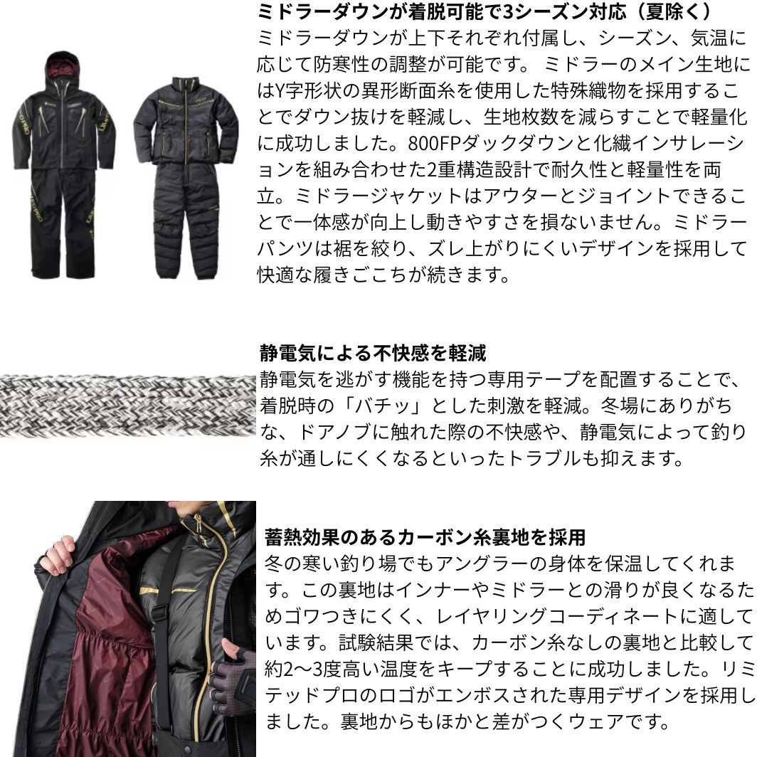 2XLサイズ(149275) RB-130Y リミテッドプロ ゴアテックス ダウン