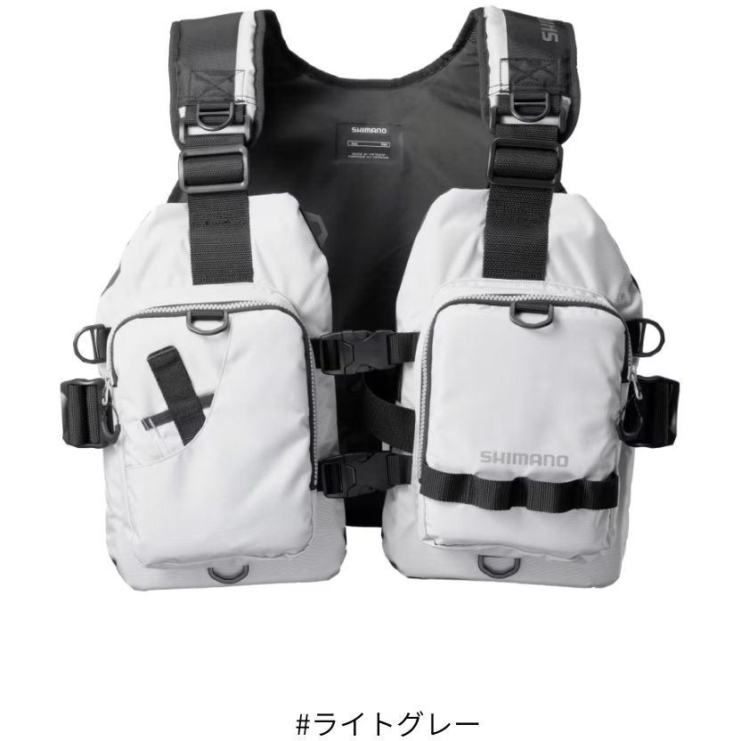 ※送料無料※ SHIMANO シマノ ゲームベストライト VF-068 展示品 ライトグレー(149435) VF-068T ゲームベストライト 1個 SHIMANO(シマノ