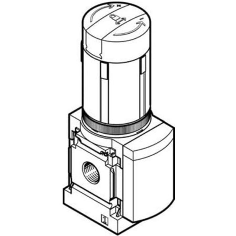 MS4-LRB-1/4-D6-VS-AS-Z エアレギュレータ MSシリーズ G 1/4 1700L/min 1個 Festo 【通販モノタロウ】