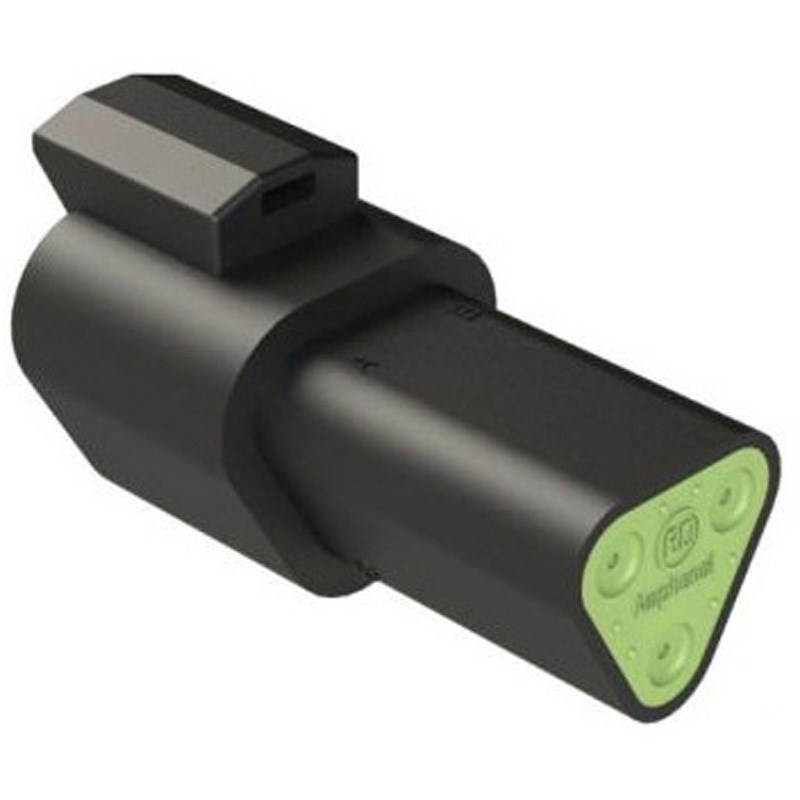 AT04-3P-RD01BLK ケーブルコネクタ 3極 オス レセプタクル 1袋 700個入 1袋(700個) AMPHENOL 【通販モノタロウ】