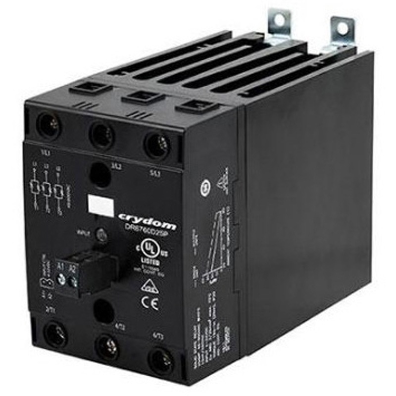 DR6760A25P ソリッドステートリレー 最大負荷電流：25 A 最大負荷電圧：600 V ac DINレール Sensata / Crydom 1個 DR6760A25P