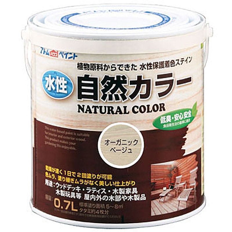 水性自然カラー(天然油脂木部用ステイン) アトムハウスペイント 
