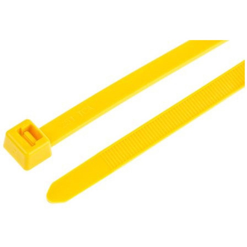 111-12003 T120R(E)-PA66-YE 結束バンド 380mm x 7.6 mm 黄 ナイロン 66 111-12003 T120R E -PA66-YE 1袋 100個入 1袋(100個) ヘラマンタイトン(旧:タイトン) 【通販モノタロウ】