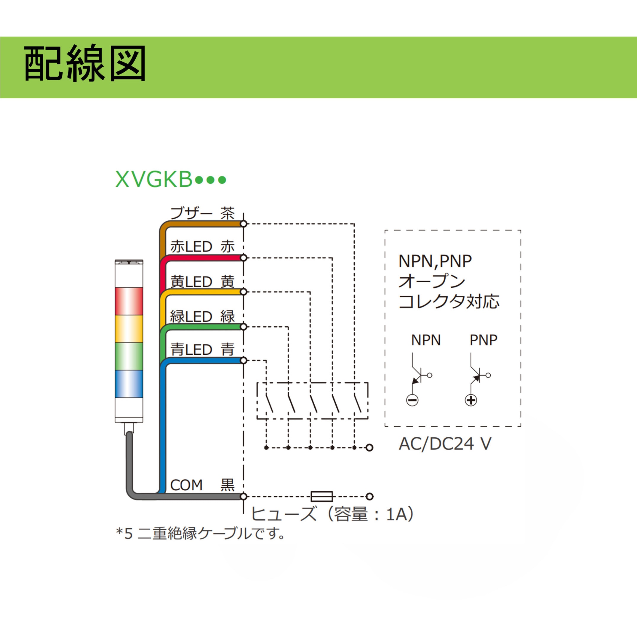 XVGKB3SW 積層式LED表示灯 Φ50 XVGKシリーズ シュナイダー