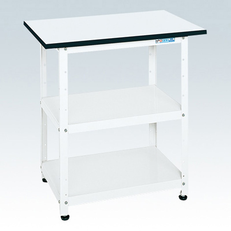 HSN-75793TW 軽量一人用作業台(ポリエステル天板/固定タイプ) サカエ