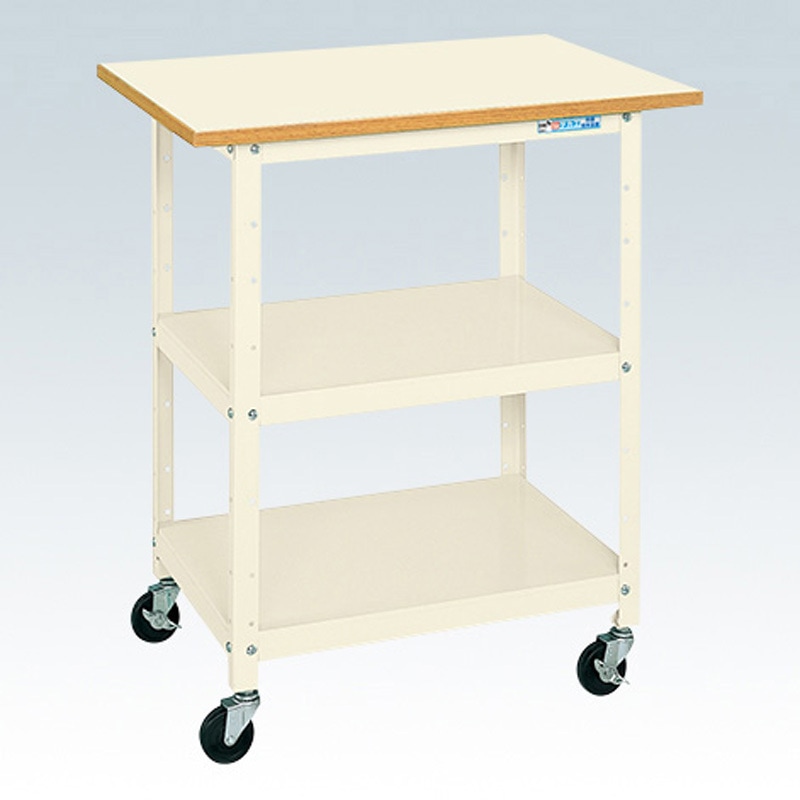 HSR-75863TI 軽量一人用作業台(ポリエステル天板/キャスター付) サカエ