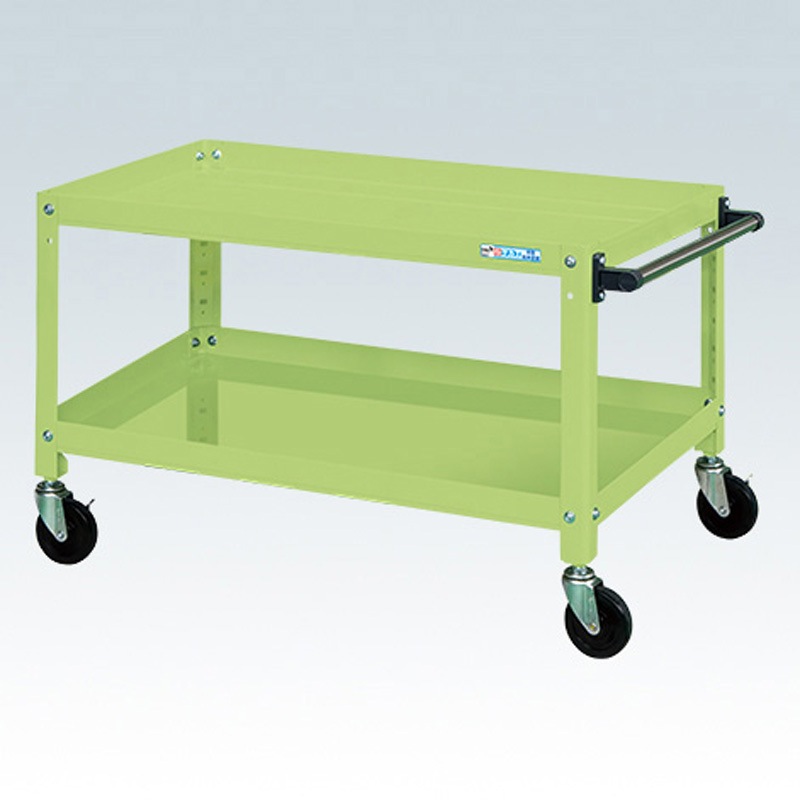 SAS-90602RG スーパーワゴン(ゴム車/H600/2段タイプ/ねじ込み式