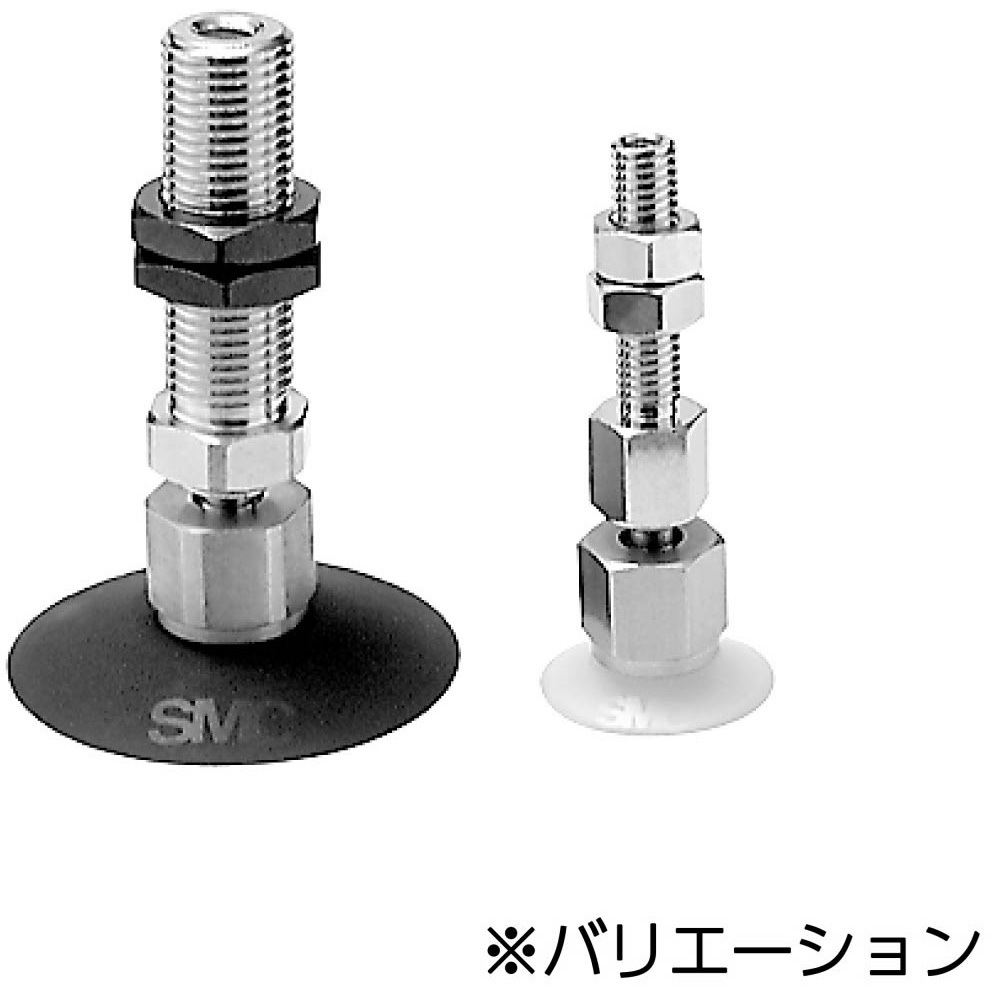 ZPR10DNK20-04-A10 ZPR - パッド径 Φ10-16 SMC 深形 横(ワンタッチ管継手付) パッド径10mm  ZPR10DNK20-04-A10
