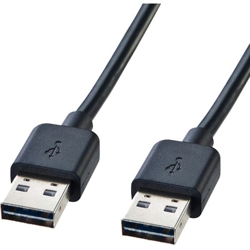 KU-RAA3 両面挿せるUSBケーブル(A-Aタイプ) サンワサプライ ブラック色