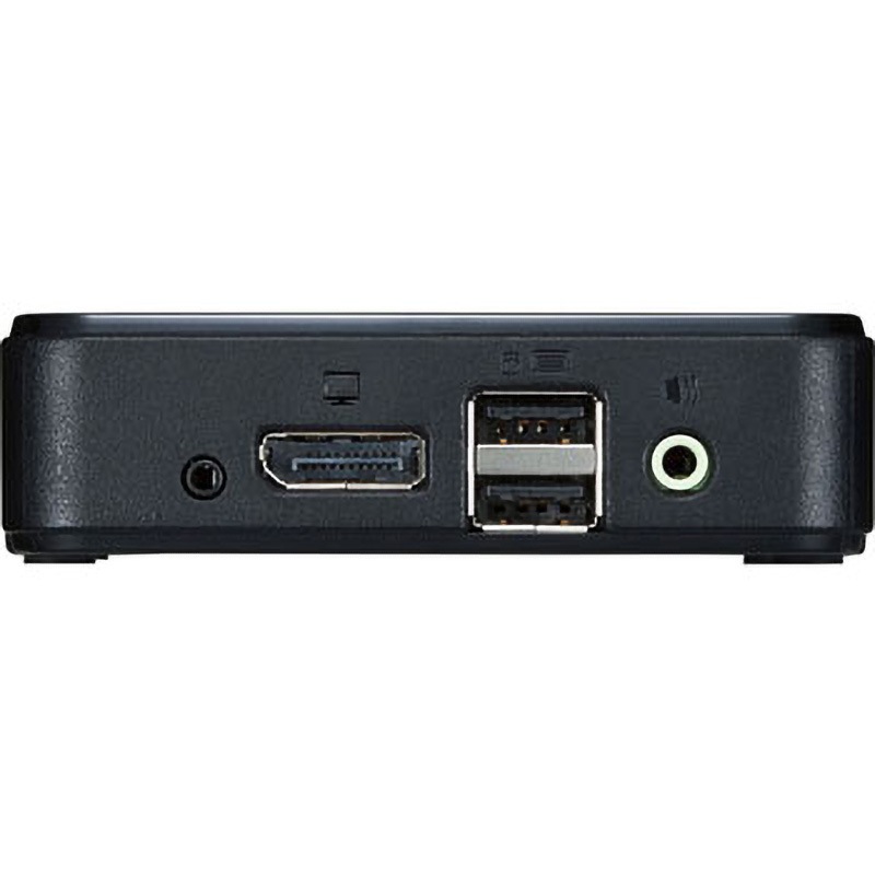 SW-KVM2WDPU DisplayPort対応手元スイッチ付きパソコン自動切替器(2:1