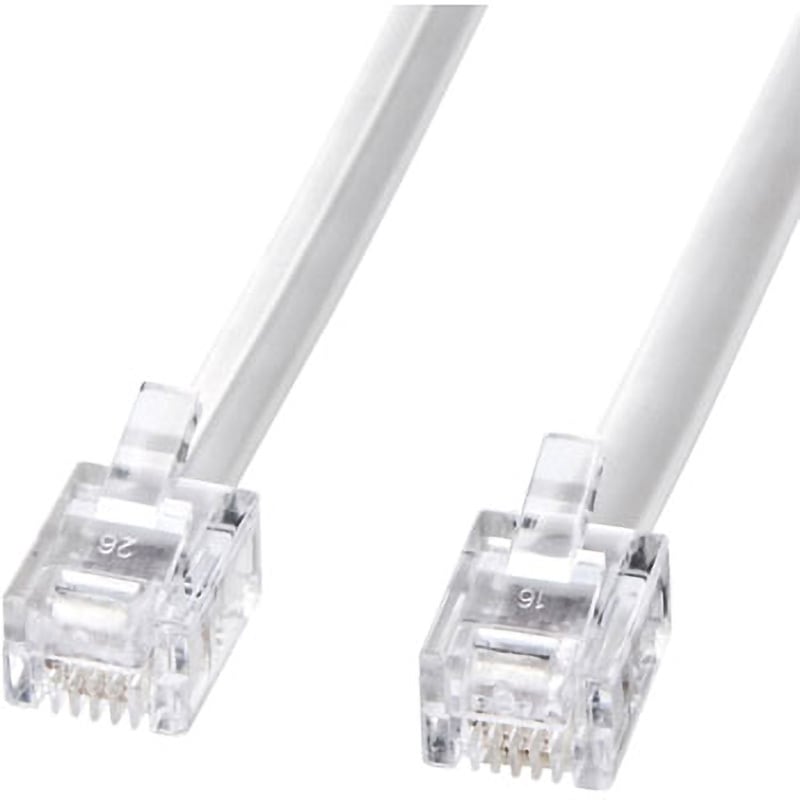 TEL-N1-7N2 モジュラーケーブル サンワサプライ ホワイト色 長さ7m 1本