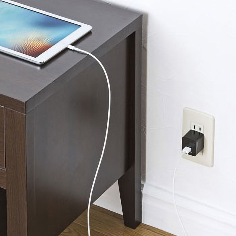 au充電器 ACA-IP44W【USB充電器（2ポート・合計2.4A・ホワイト）】家庭用