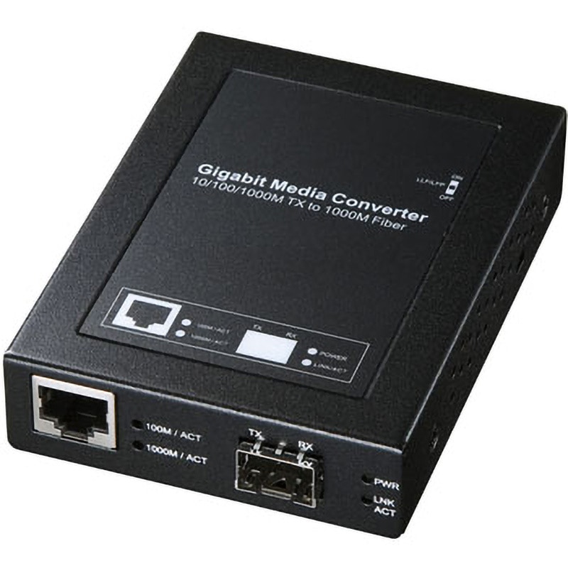 LAN-EC212RF 光メディアコンバータ サンワサプライ 伝送速度10(14880pps)/100(148800pps)/1000(1488000pps)Mbps   LAN-EC212RF