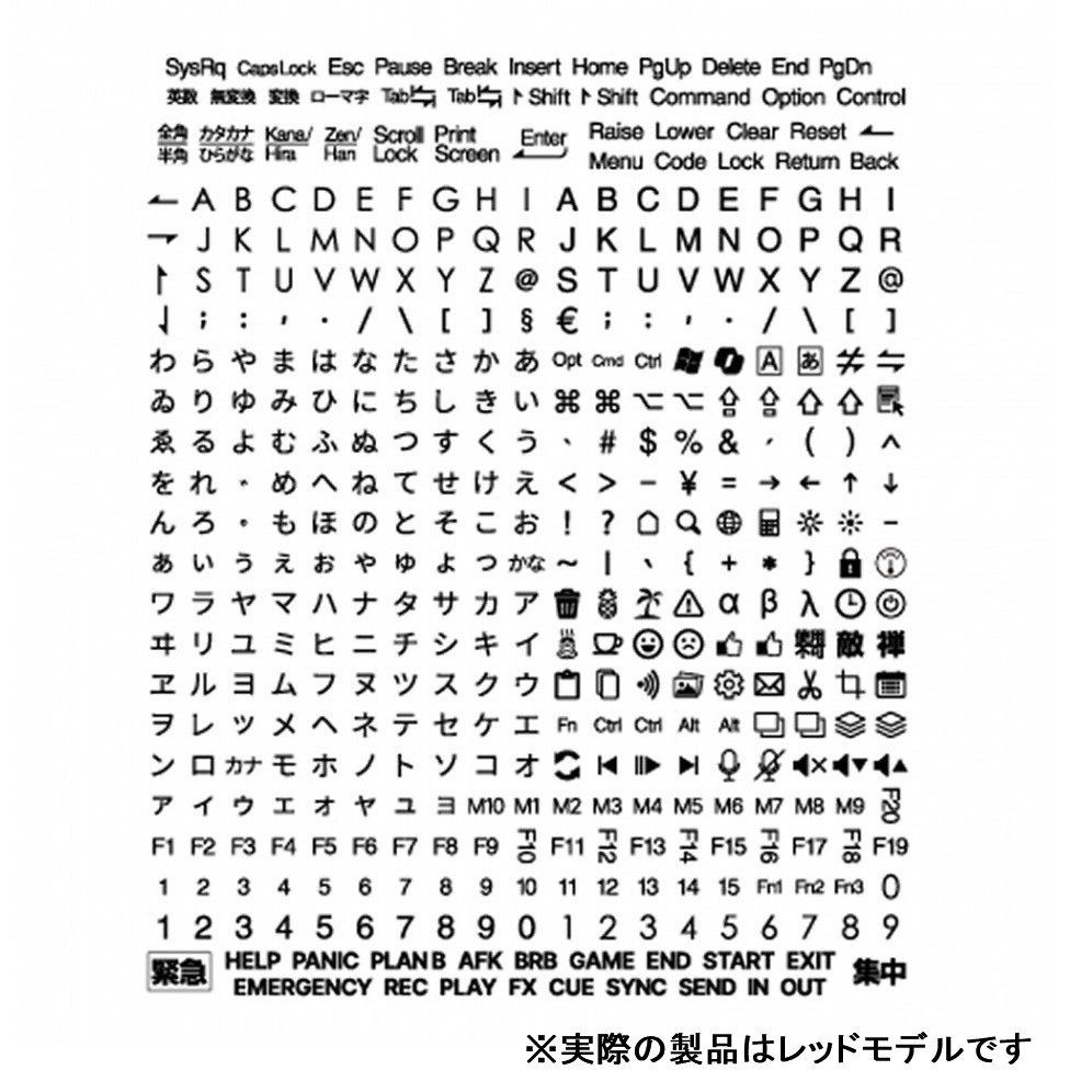 DYKTS2RD キートップシール ビット・トレード・ワン 入数1枚 レッド色 DYKTS2RD - 【通販モノタロウ】