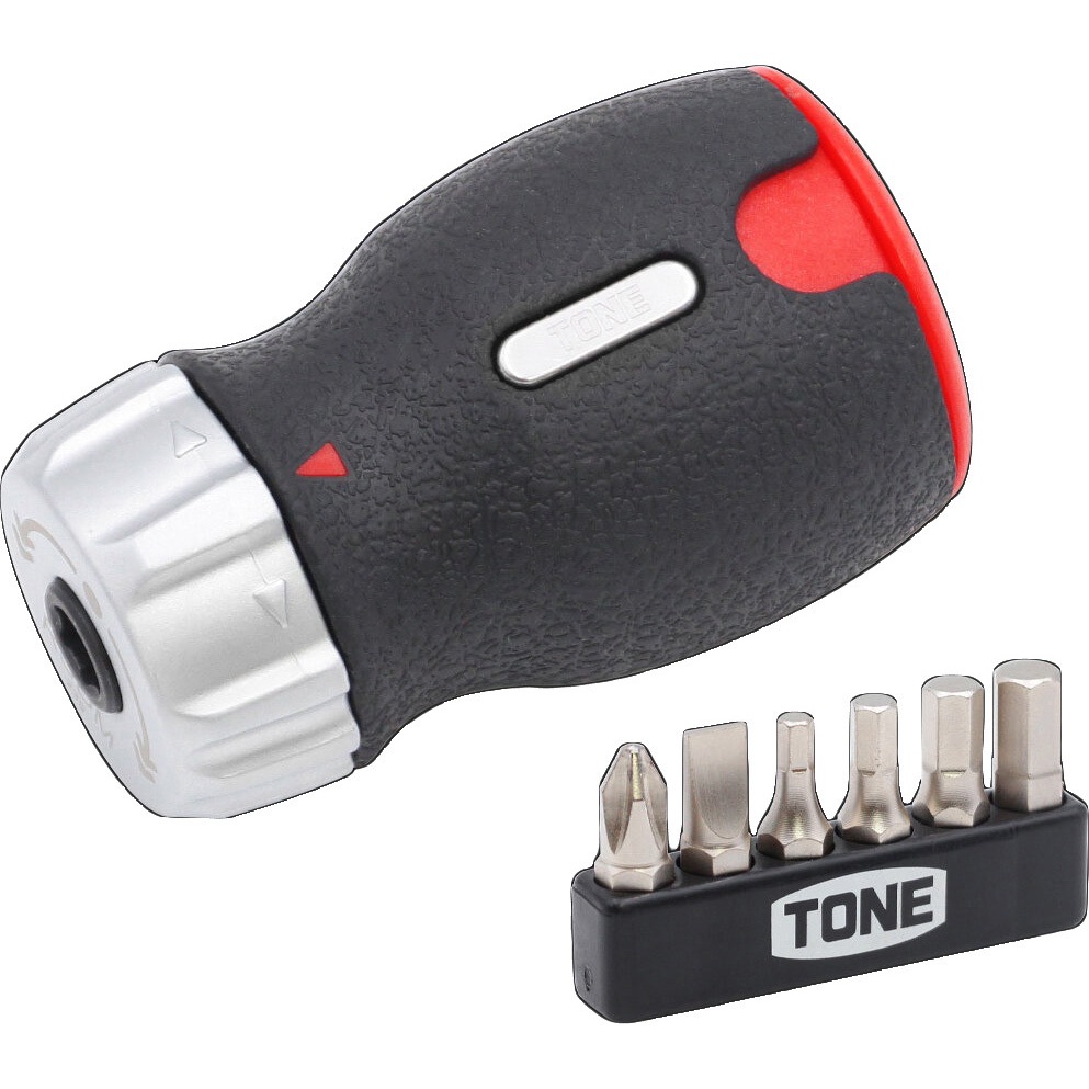 RSDM6S マガジン付ラチェットスタビ―ドライバーセット 1セット TONE