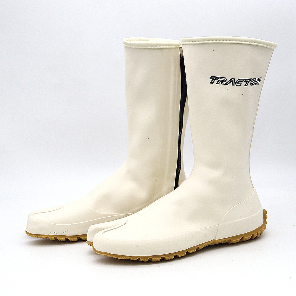 TRW-8 トラクターシューズ 股付 涼白 ロケット製品 長靴 サイズ4L TRW