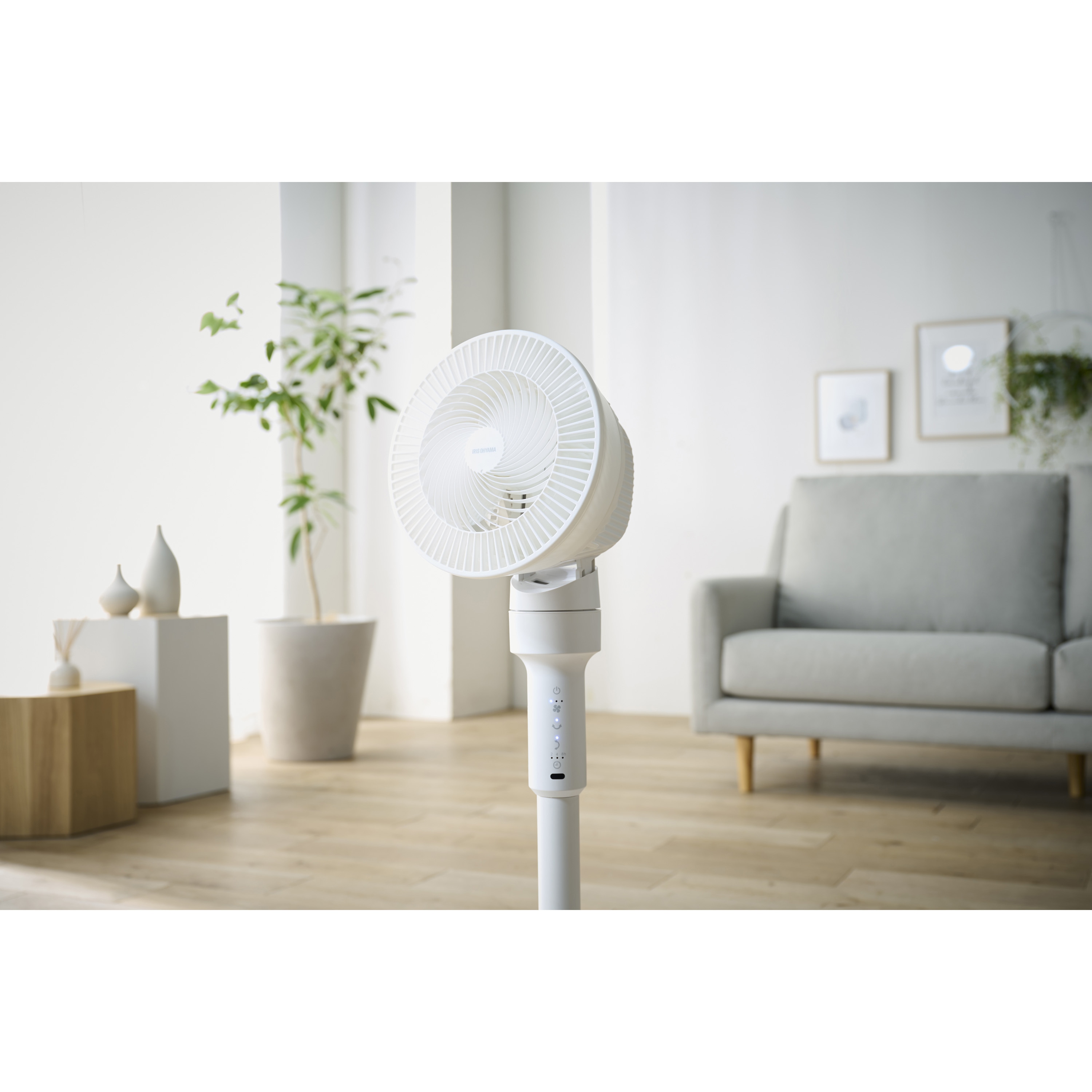 サーキュレーター アイリスオーヤマ ホワイト STF-AC15TEC IRIS OHYAMA アイリスオーヤマ サーキュレーター 扇風機 STF