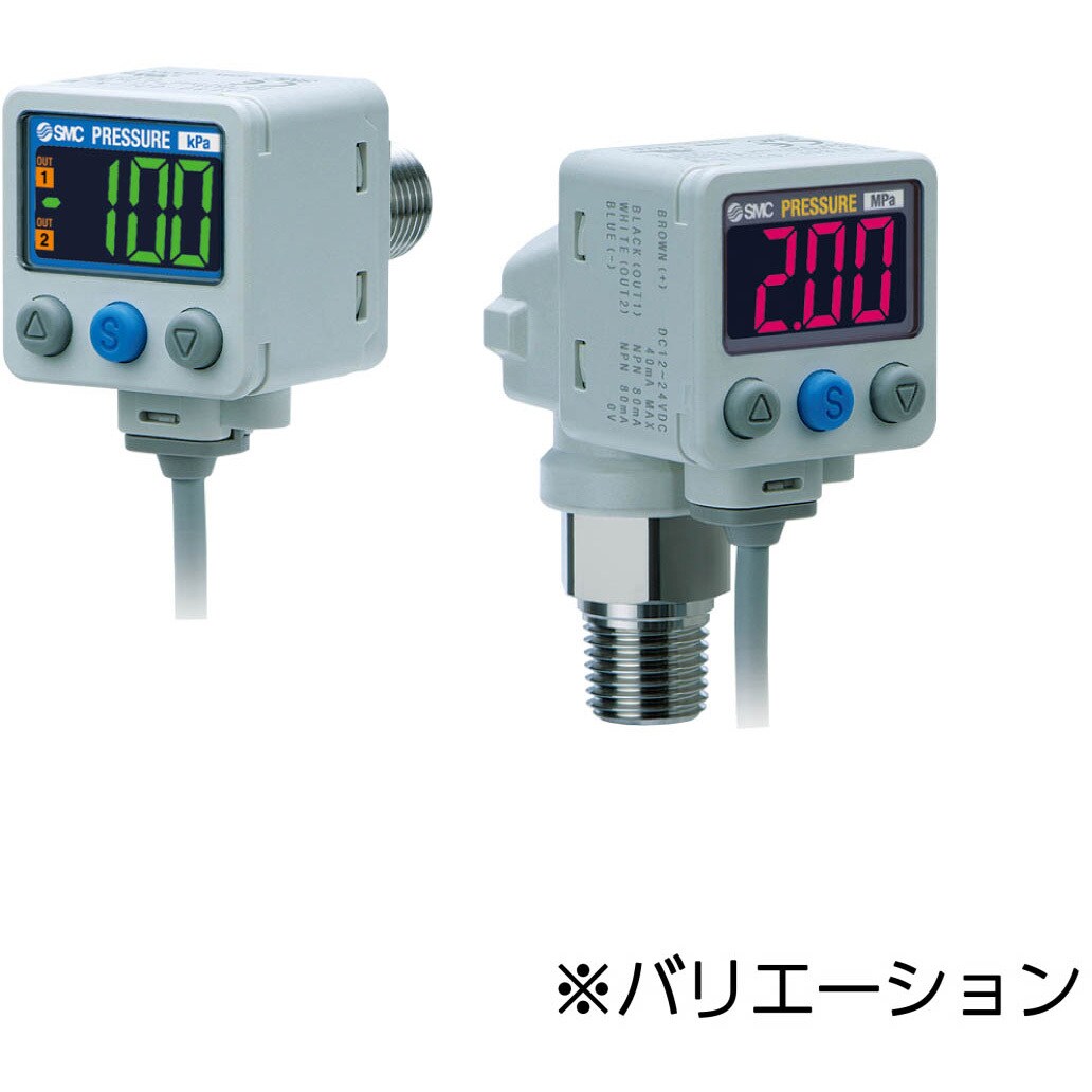 ZSE80(F)/ISE80(H) - 汎用流体用 2色表示式デジタル圧力スイッチ