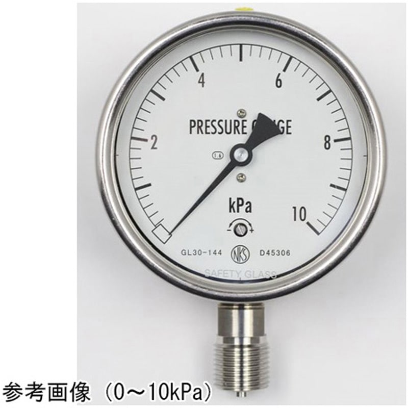 GL30-144 ステンレスケース微圧計(100Φ) GL30-144シリーズ 1個 長野計器 【通販モノタロウ】