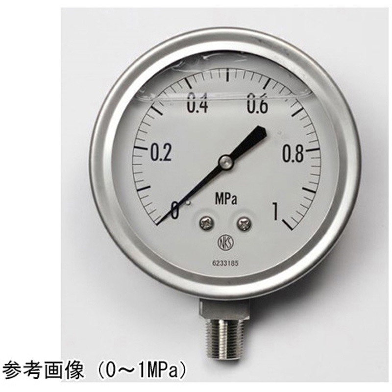 GV42-183 グリセリン入圧力計(100Φ) GV42-183シリーズ 1個 長野計器 【通販モノタロウ】