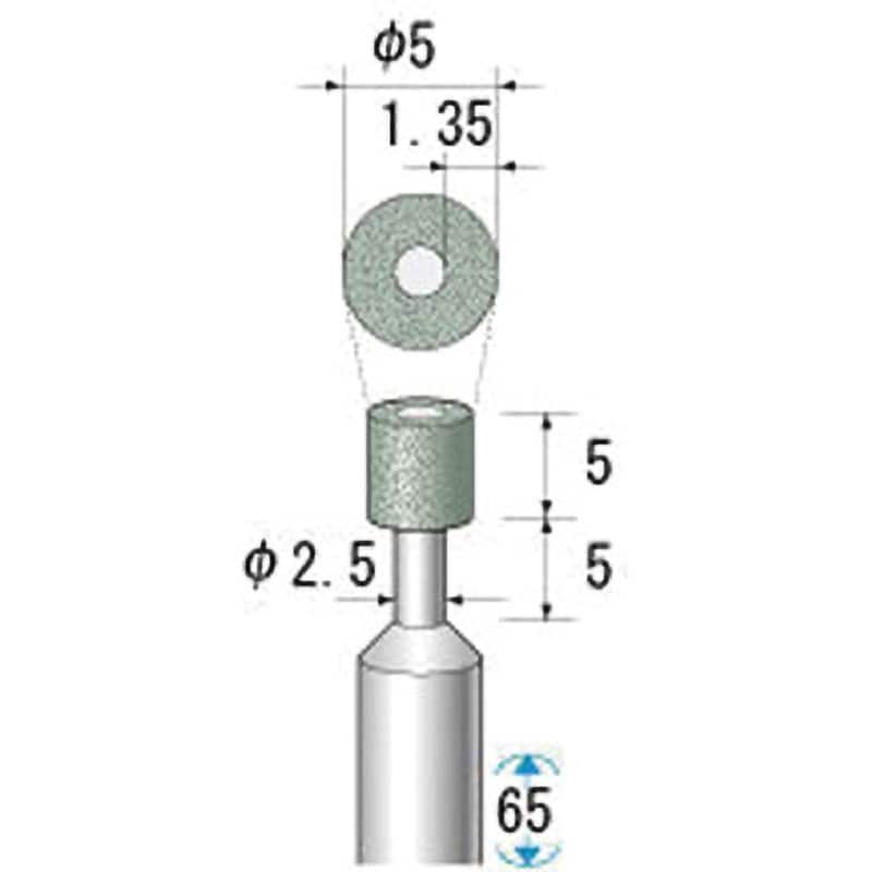 ナカニシ レジノイドインターナル軸付砥石 15085 - 電動工具