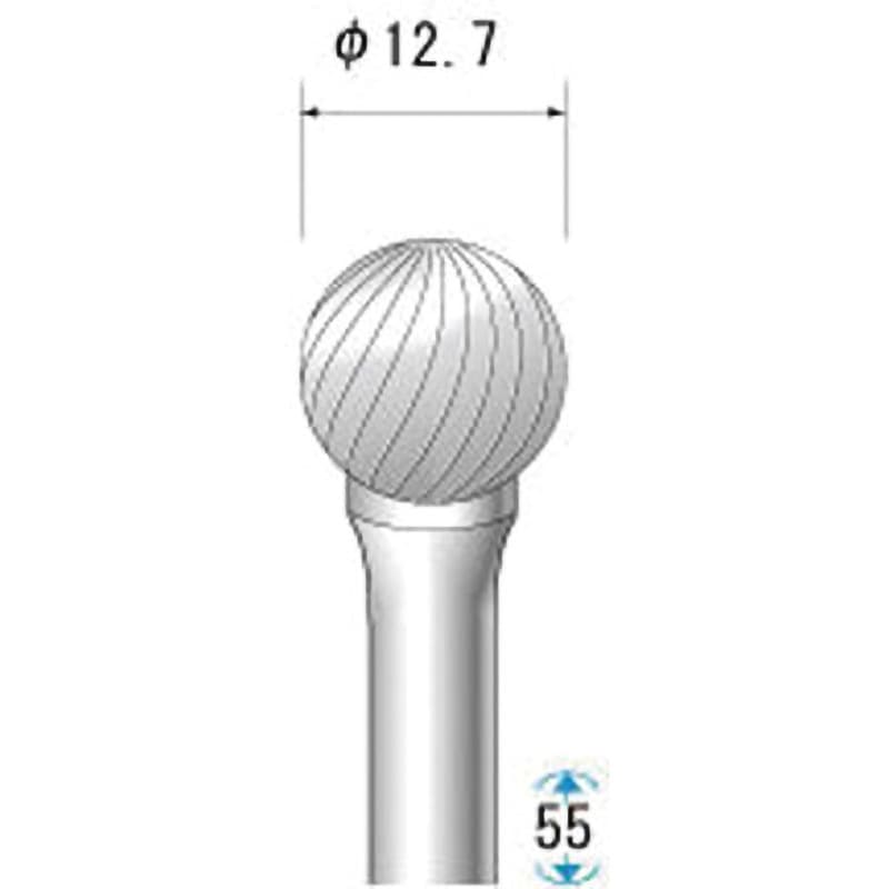 26014 超硬カッター NSK(ナカニシ) 球(シングルカット) 質量31g 軸径6mm 1本