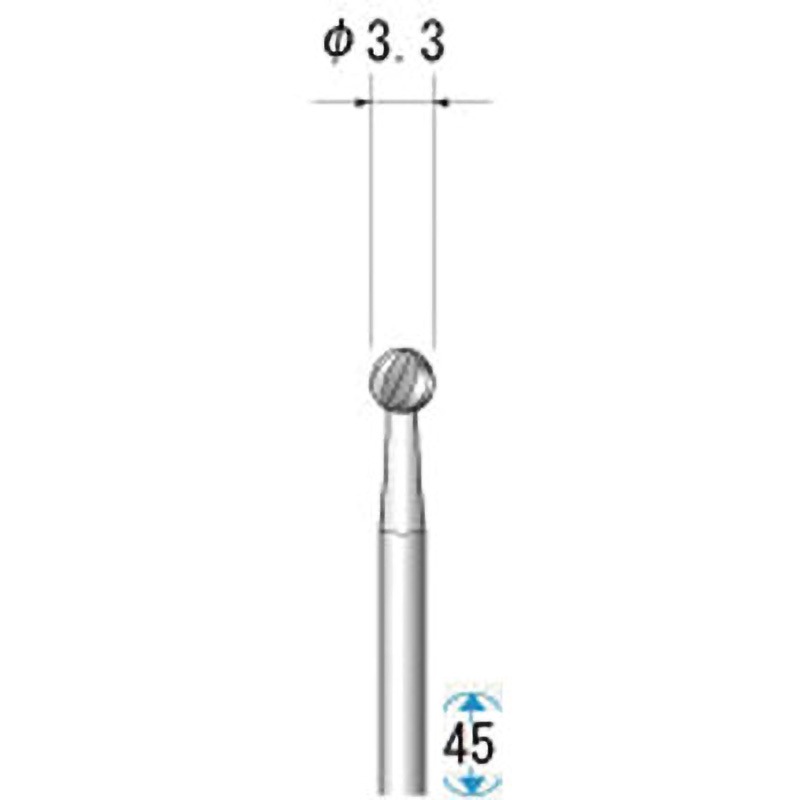 33034 精密スチールカッター NSK(ナカニシ) 球 質量25g 軸径2.34mm 1セット(12本) 5,128円