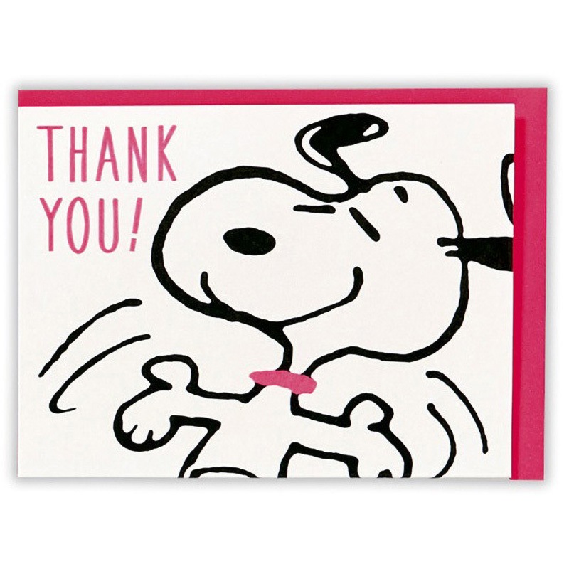 スヌッピー（感謝） 715168 グリーティングカード ありがとう 立体カード スヌーピー 1枚