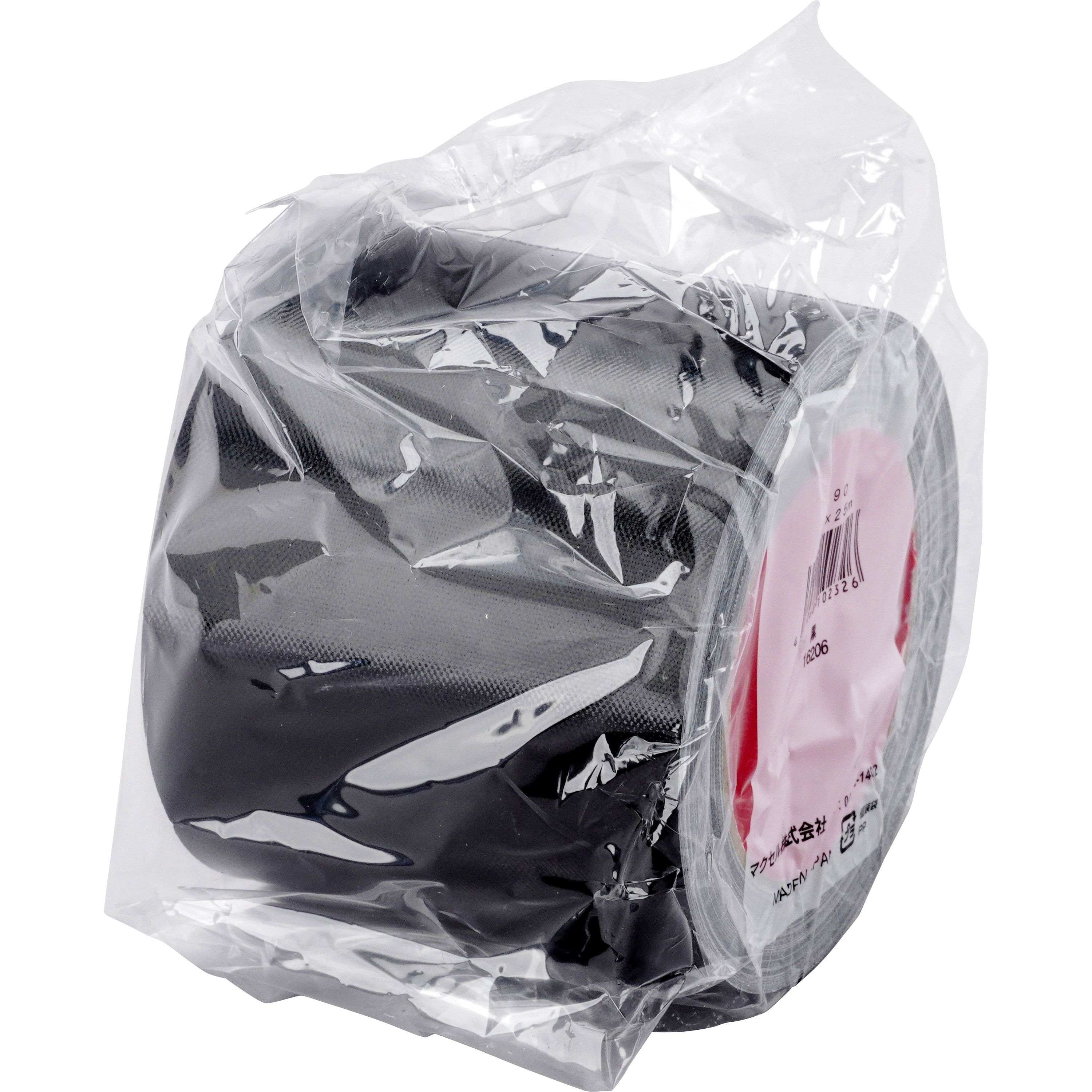 339000-BK-20-100X25 カラー布粘着テープ マクセル ブラック色 幅100mm