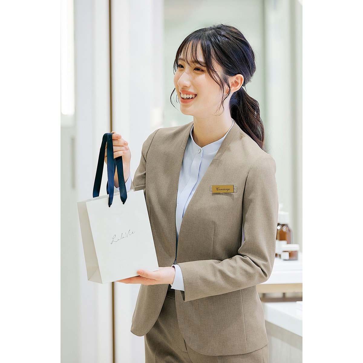630020 レディースノーカラージャケット アイトス サイズ(号)5 【通販