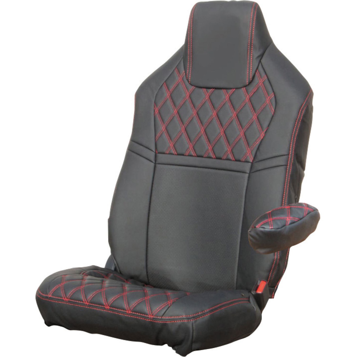 595343 車種専用シートカバーCOMBI JET INOUE(ジェットイノウエ) 黒/赤糸色