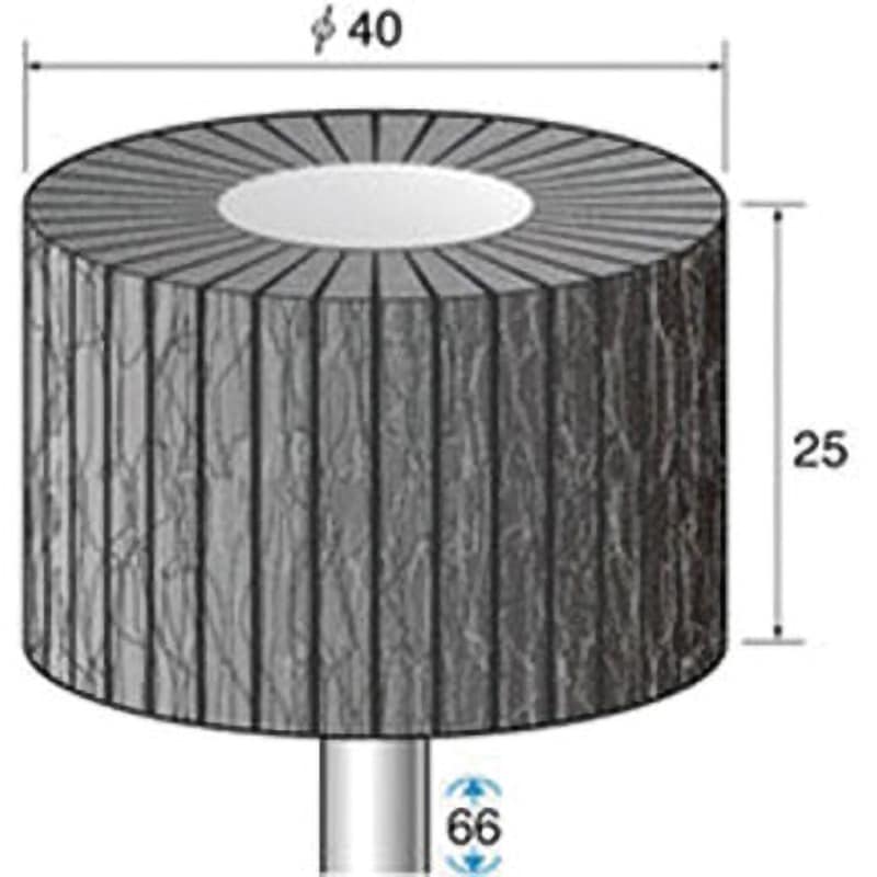 48833 スポンジサンダー NSK(ナカニシ) 粒度120 質量116g 軸径6mm外径40mm 1セット(3本)