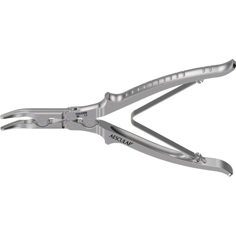 FO520NR 丸ノミ鉗子 曲 FOシリーズ ビー・ブラウンエースクラップ 幅3.8mm 全長180mm