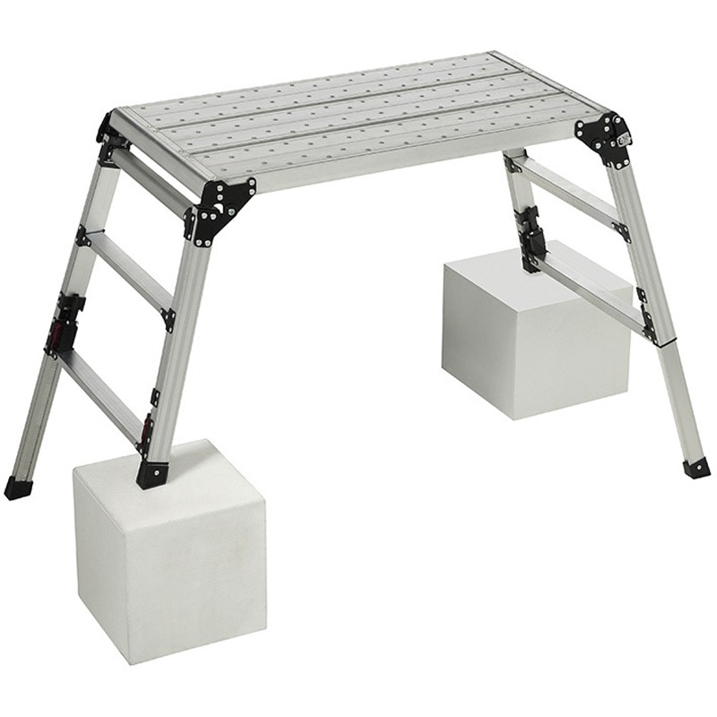 DXZ-6909 四脚アジャスト式足場台 ピカコーポレイション 天場高さ0.60