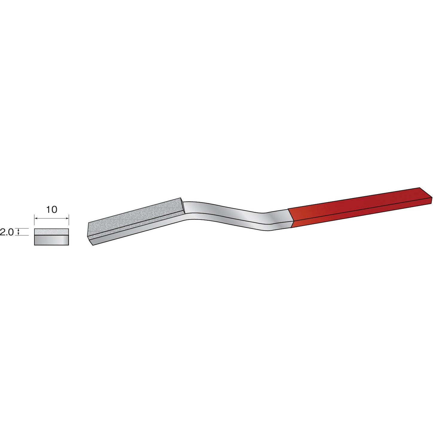 RD5801 ダイヤモンドハンドラッパー ミニター 粒度400 質量45g 幅10mm 