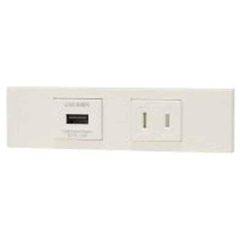 KAG-2614:USB.5F(PW) USBコンセントセット 神保電器 2P 【通販モノタロウ】